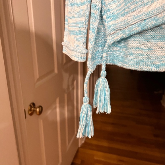 $138 NWT Lilly Pulitzer Jody V-Neck Sweater in Almafi Blue Marbled Size SMALL - Picture 3 of 3